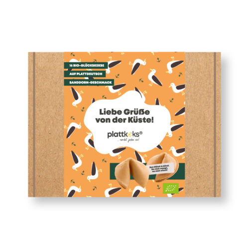 plattkeks® Sanddorn BIO Liebe Grüße, 15er