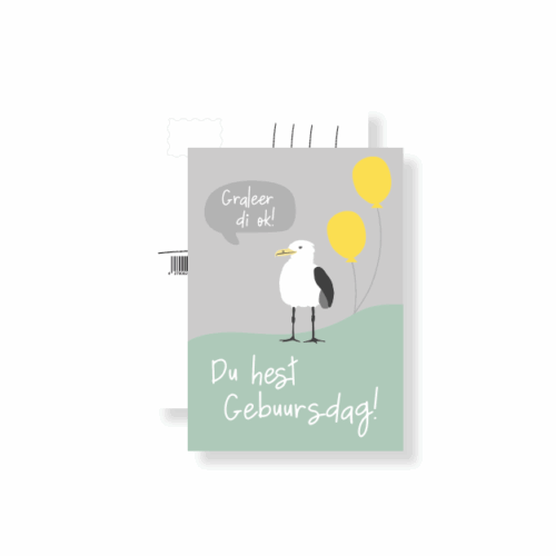 Postkarte "Gebuursdag"