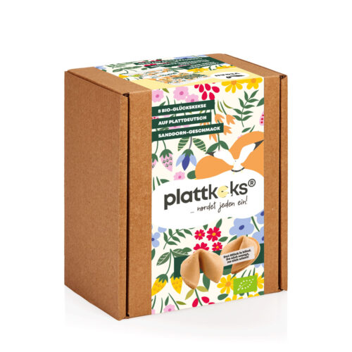 plattkeks® Sanddorn BIO Blumen, 8er